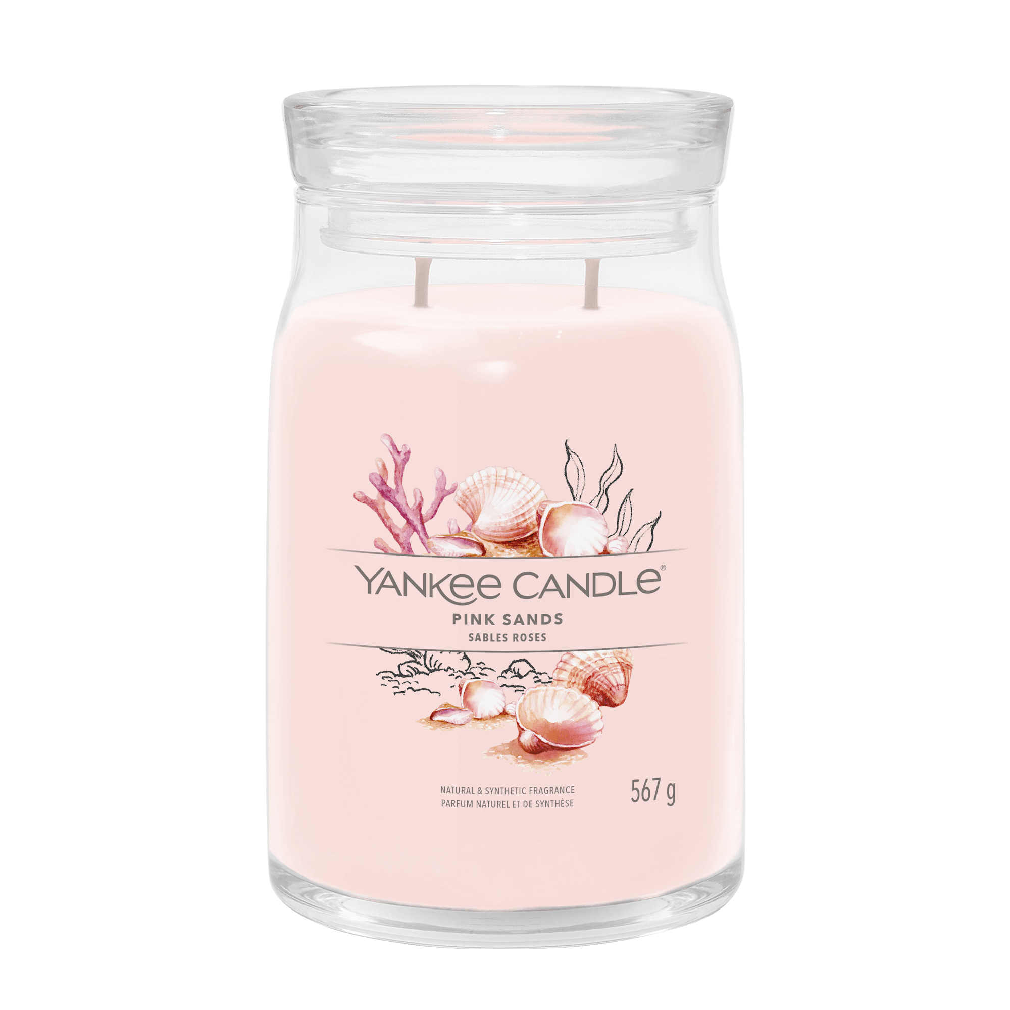 Pink Sands Yankee Candle, 9.3cm X 15.7cm , Floral