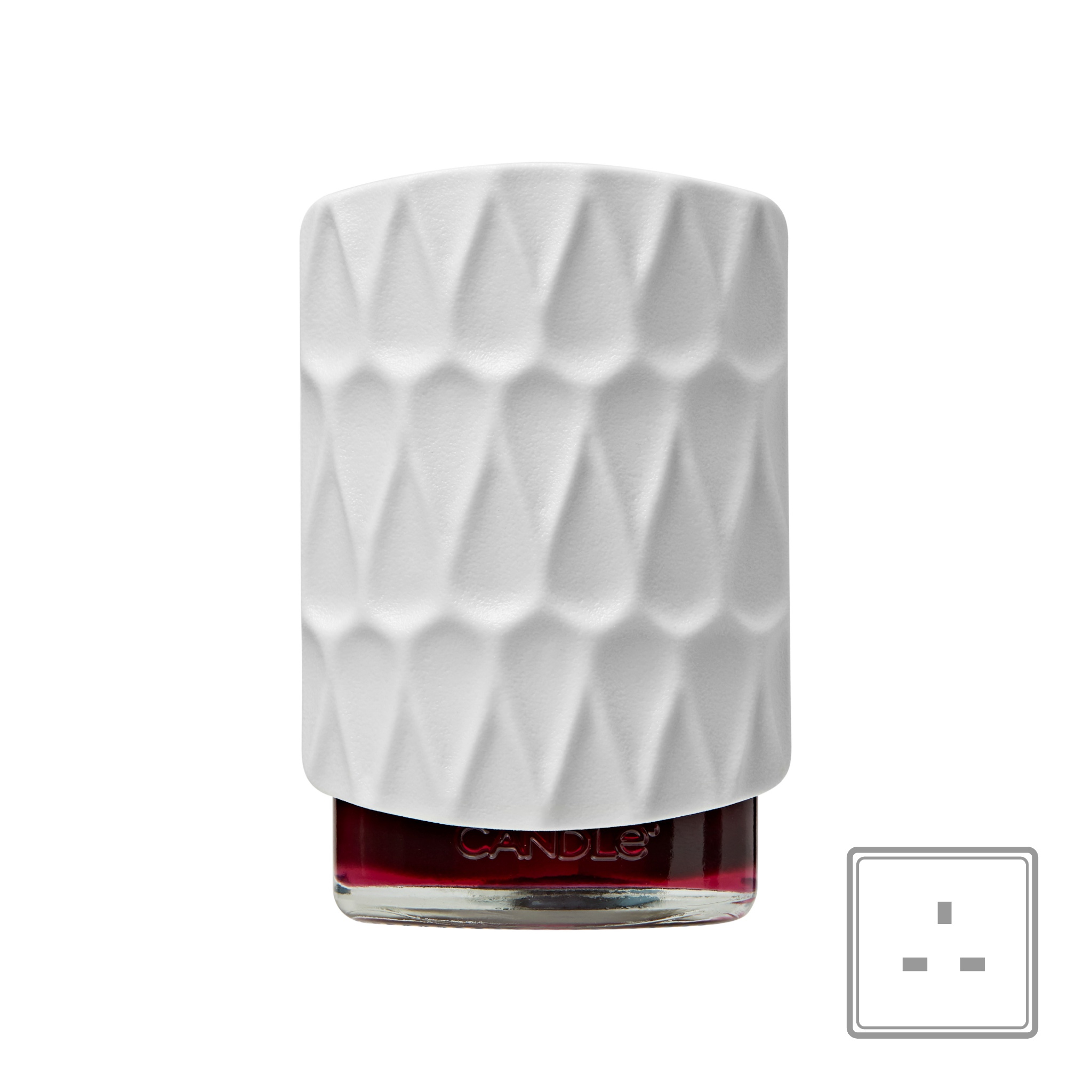 Organic Pattern ScentPlug Plug-In Base (UK Plug) Yankee Candle, White