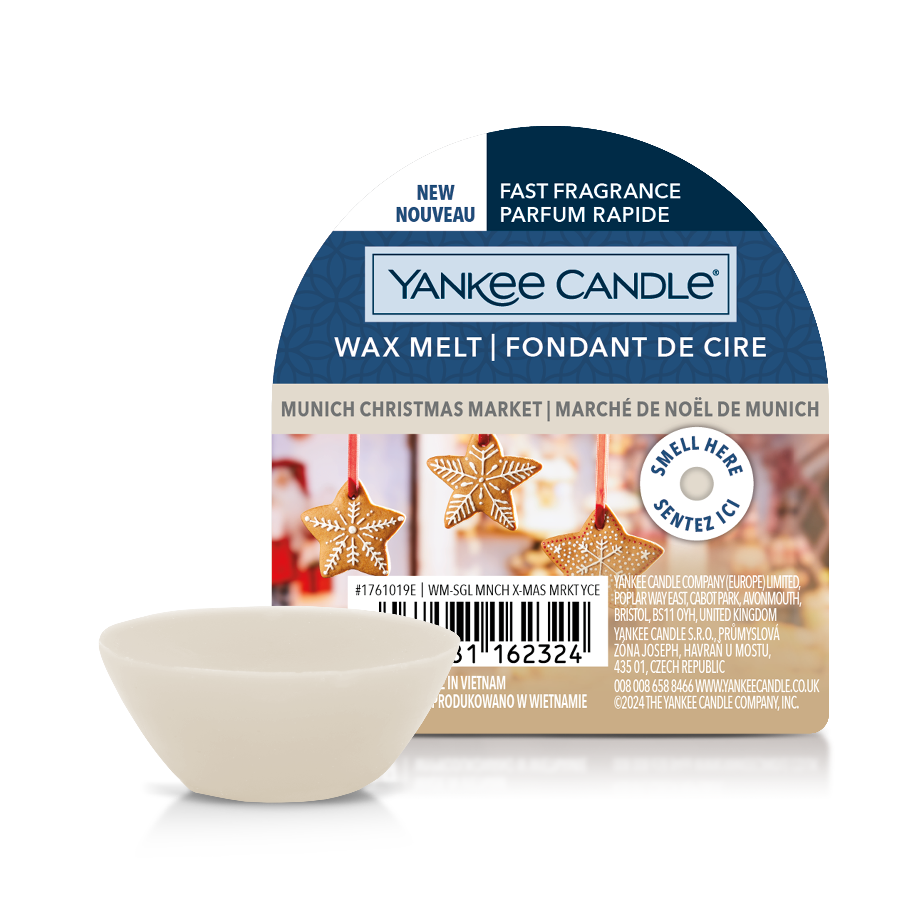 Munich Christmas Market Yankee Candle, White, 5.6cm X 1.5cm , Sweet & Spicy