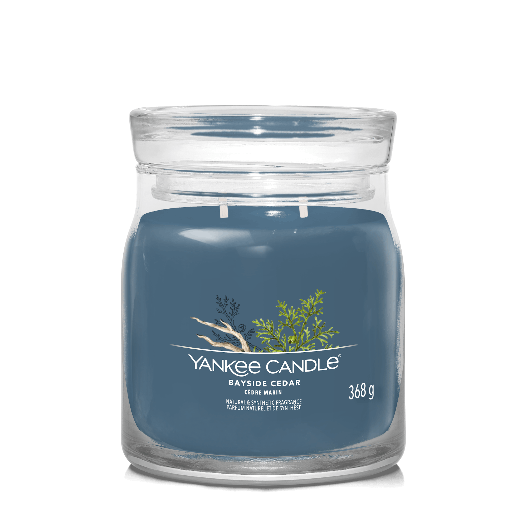 Bayside Cedar Yankee Candle, Blue, 9.3cm X 11.4cm , Fresh & Clean