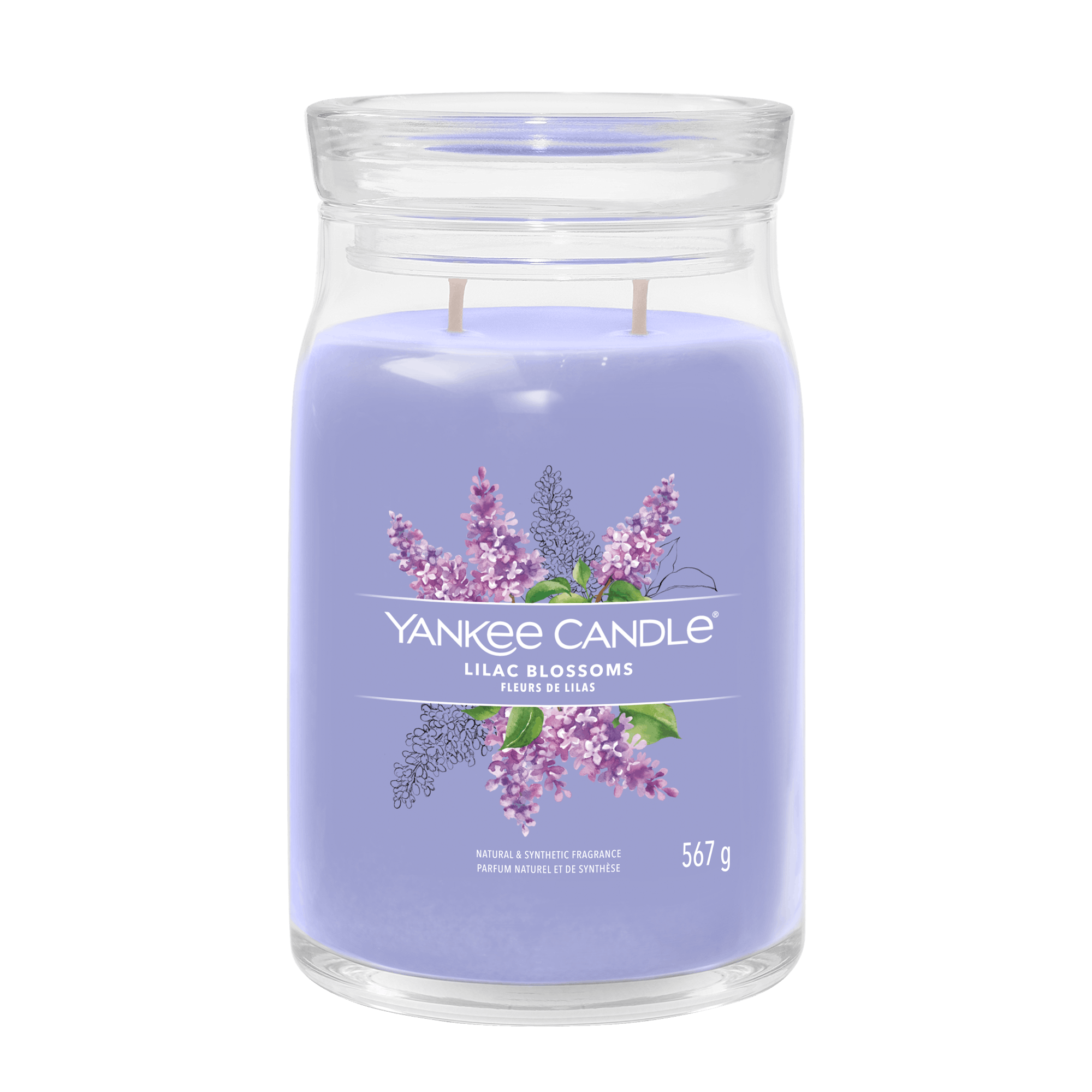 Lilac Blossoms Yankee Candle, Purple, 9.3cm X 15.7cm , Floral