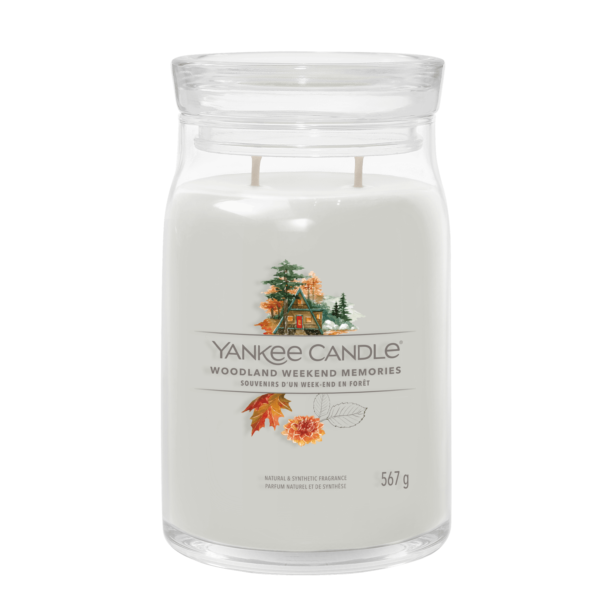 Woodland Weekend Memories Yankee Candle, Grey, 9.3cm X 15.7cm , Sweet & Spicy