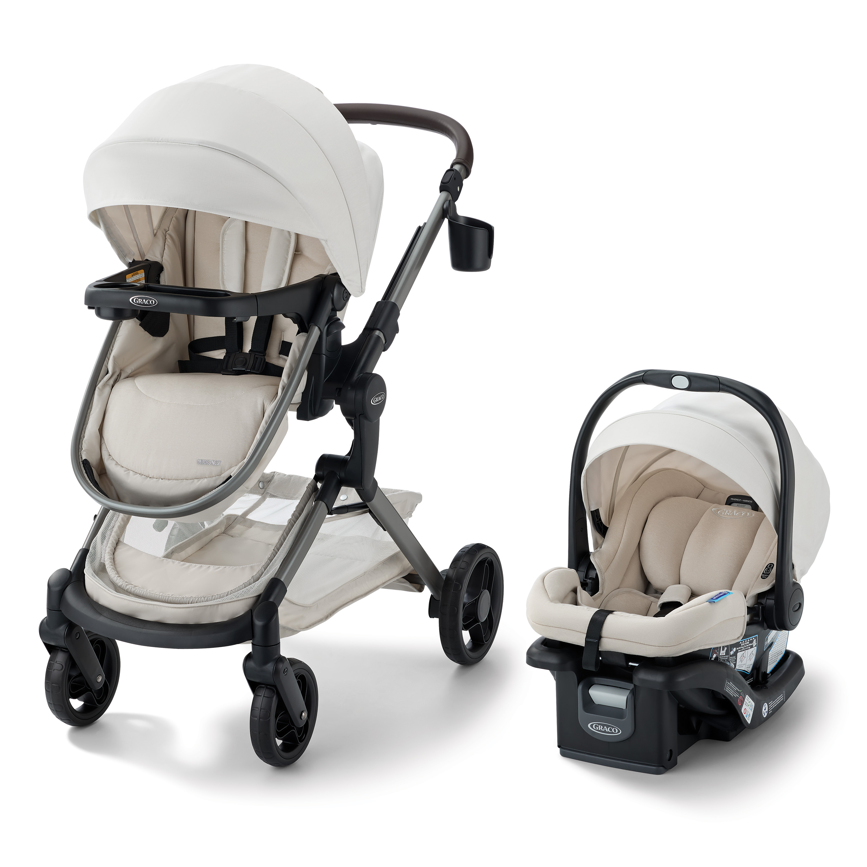 GRACO トラベルシステム チャイルドシート GRACOの3輪ベビーカー「CITITREK」に JOIEの「i-Snug」を合体さて