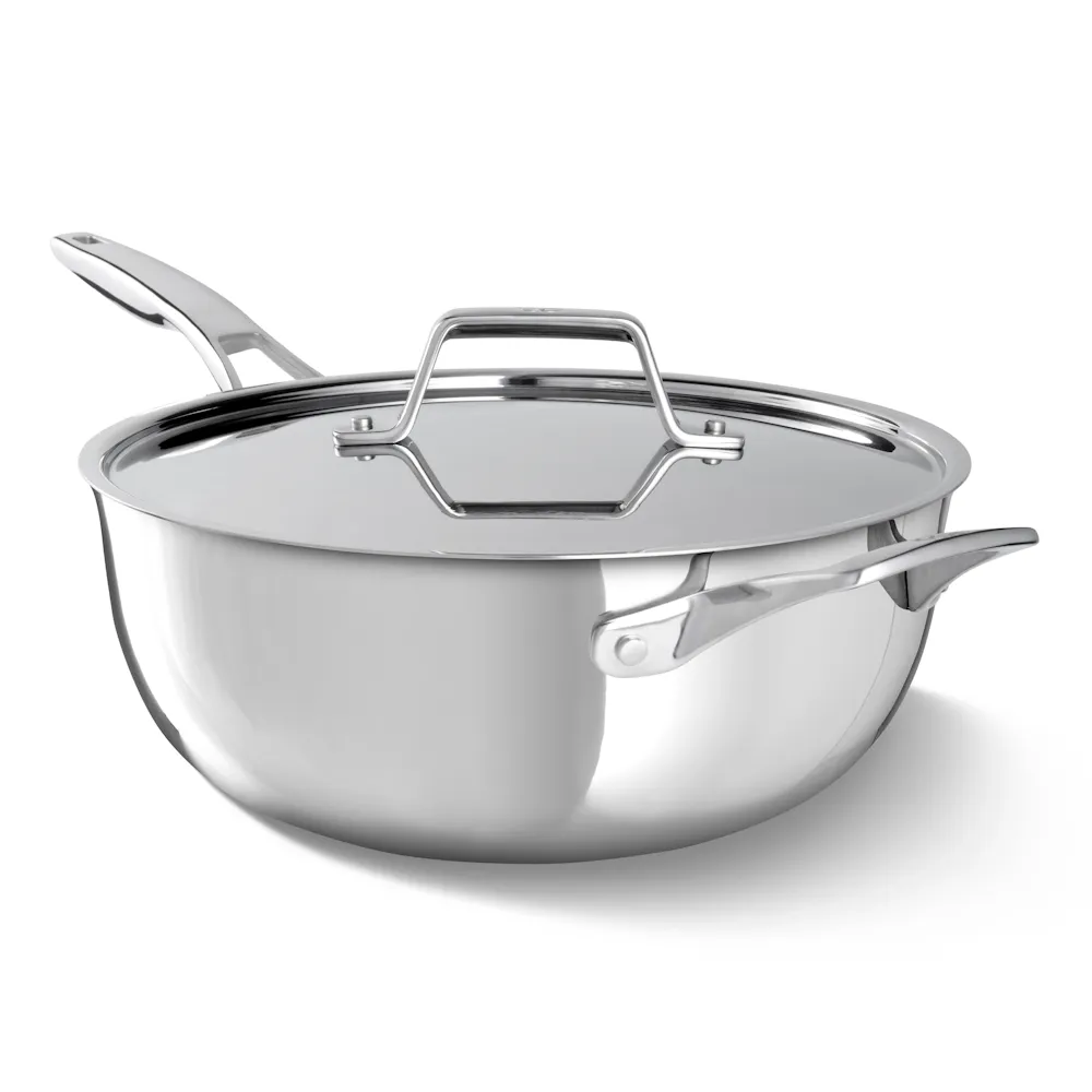 Premier Stainless Steel 4.5-Qt Chef's Pan with Lid