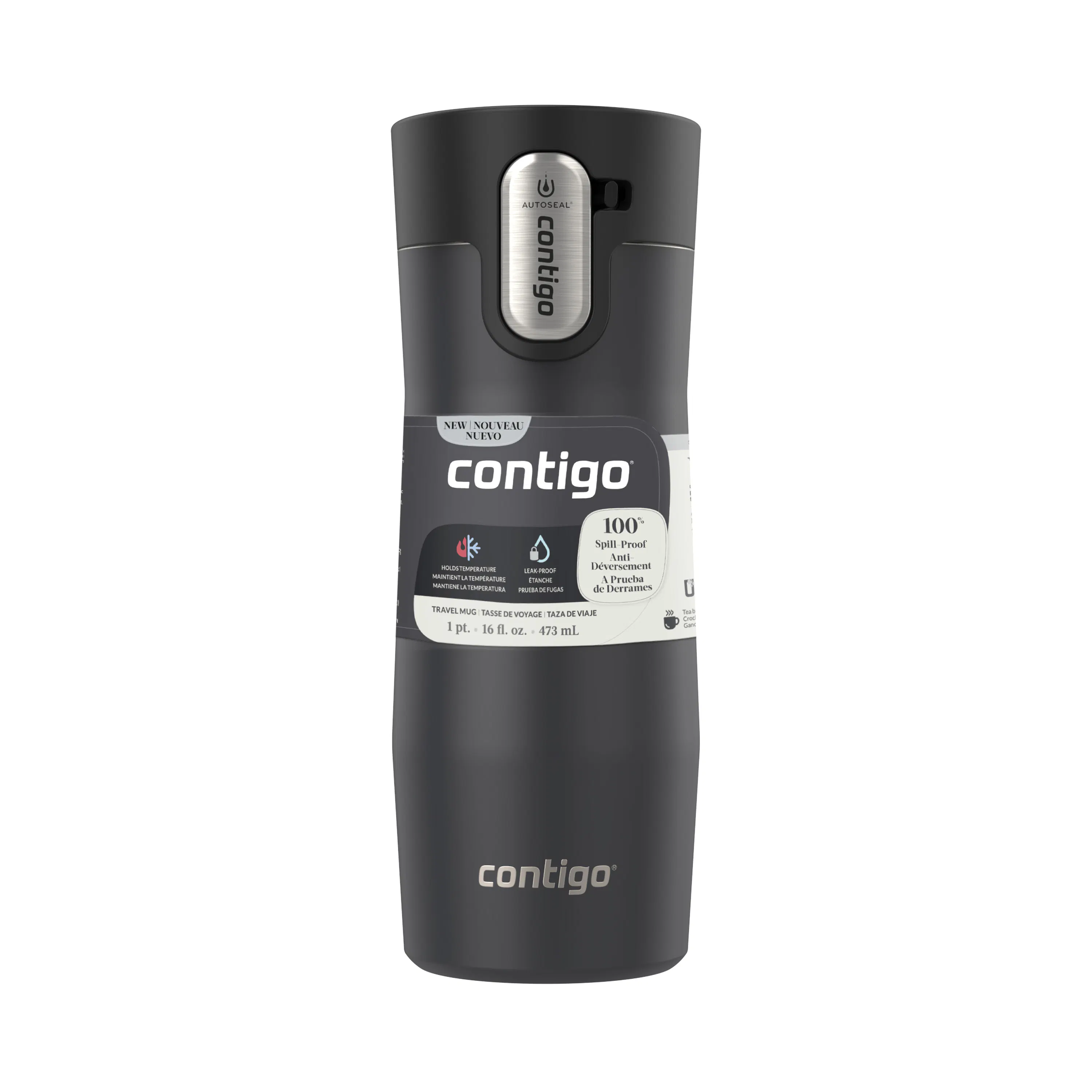Contigo West Loop 3.0 Stainless Steel Travel Mug with AUTOSEAL Lid, 16oz