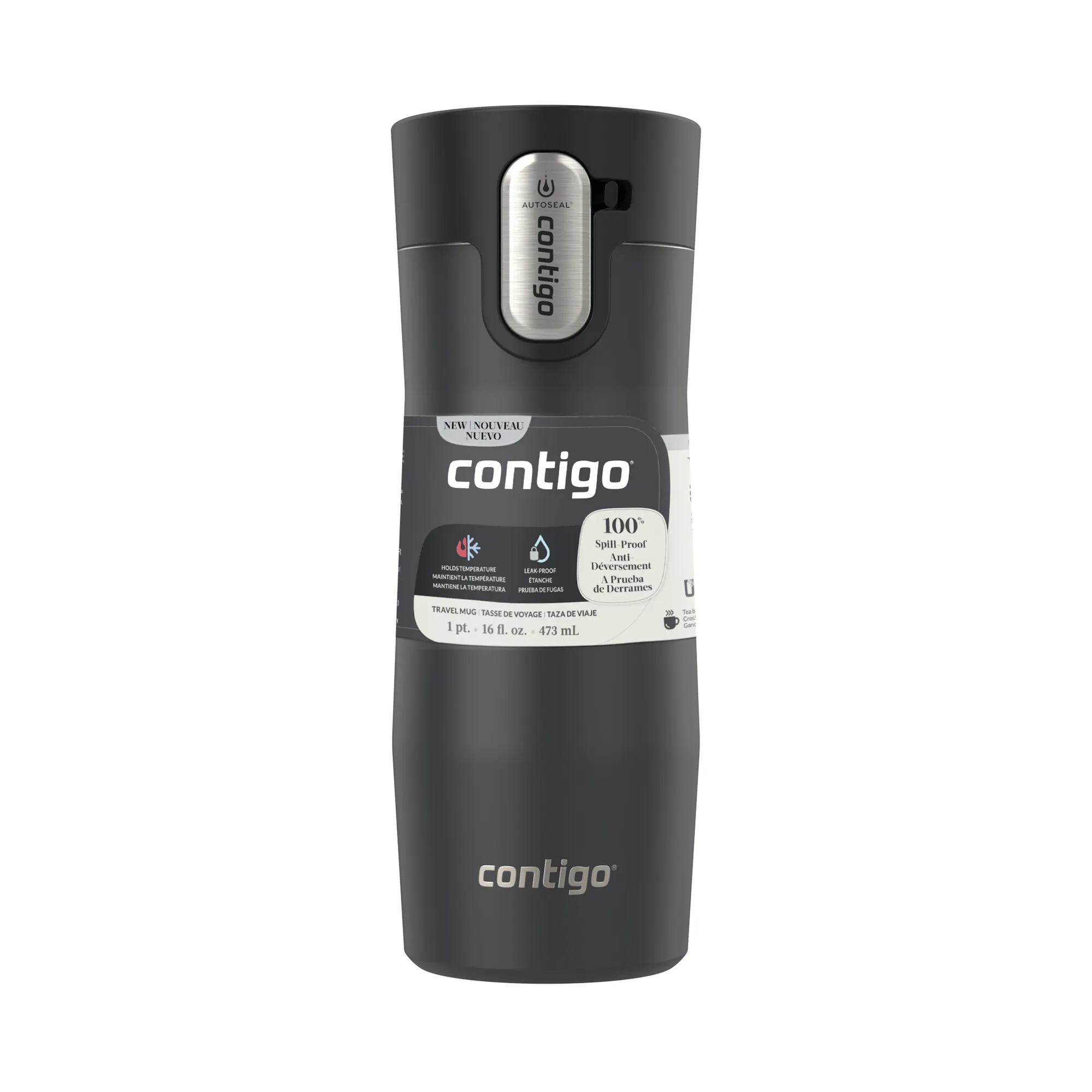 Contigo West Loop 3.0 Stainless Steel Travel Mug with AUTOSEAL Lid, 16oz