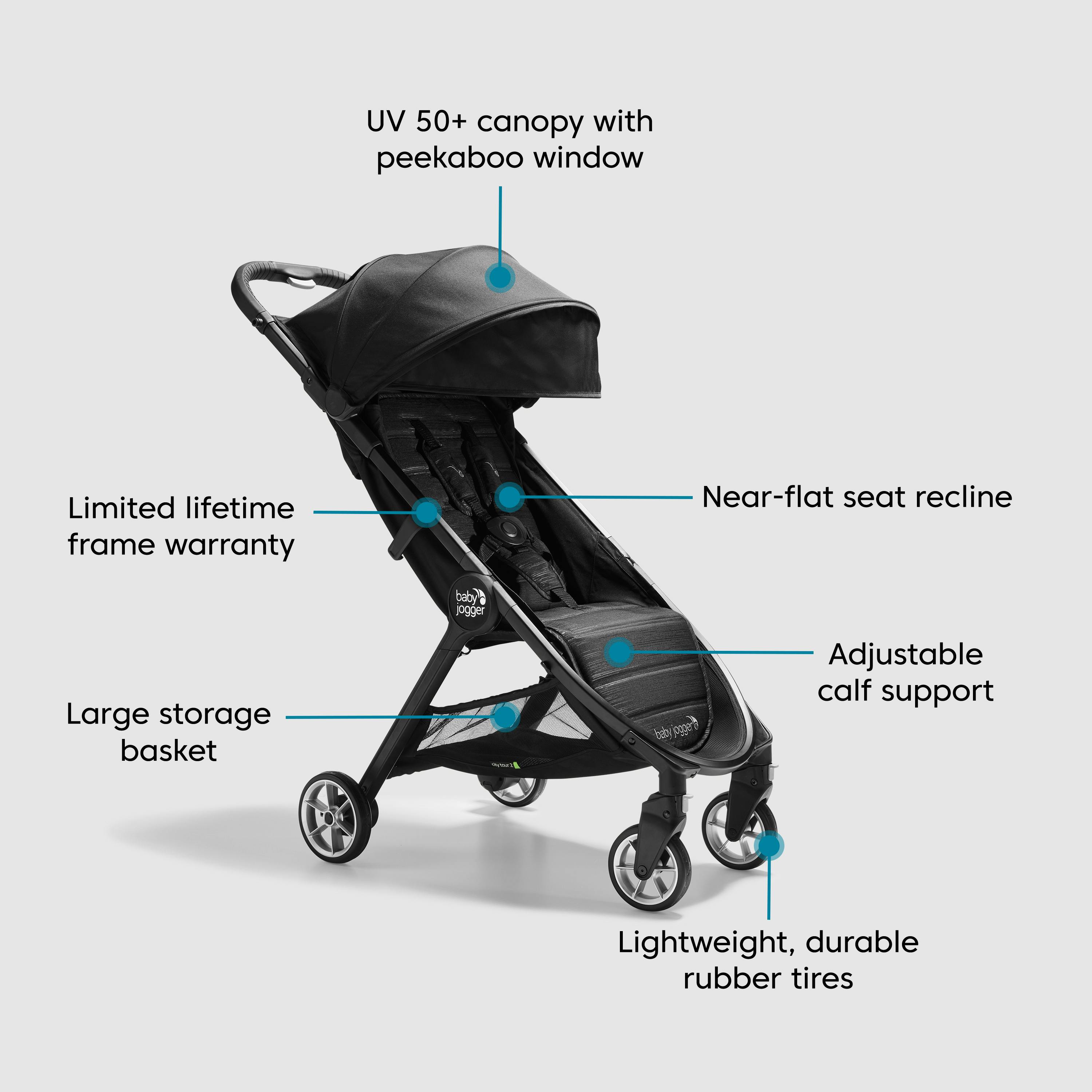 city mini stroller backpack Double Organizer for Bob Duallie and Baby Jogger GT lock for easy transportation and storage BACK ON DEMAND/ From stroller