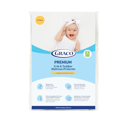 Premium Waterproof Crib And Toddler Mattress Protector