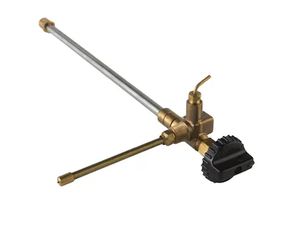 Propane valve and generator assembly