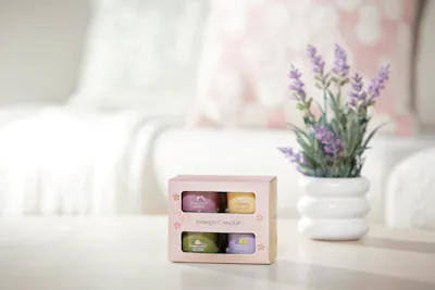 4 Mini Filled Votives Gift Set 