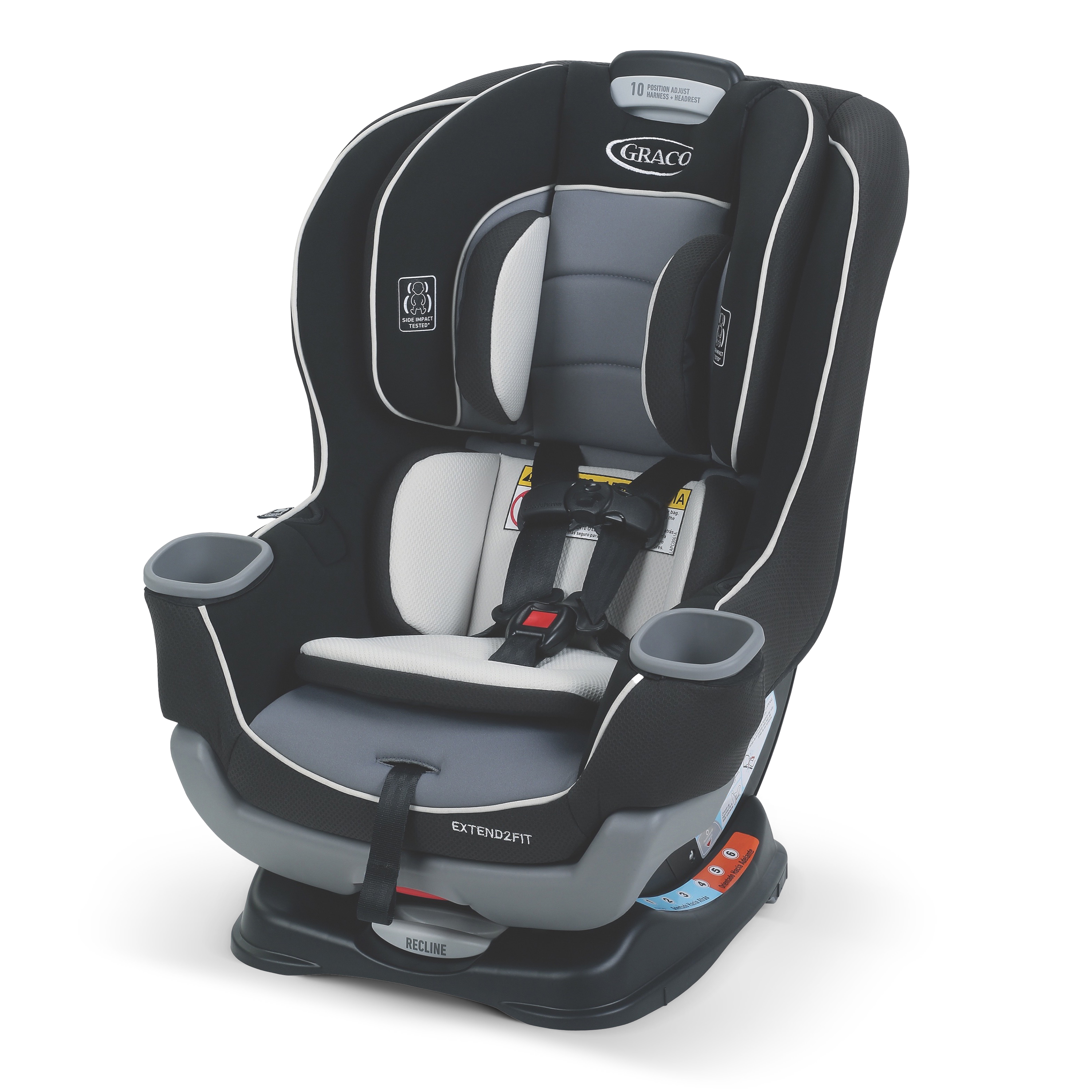 Graco Gotham Extend2Fit Convertible Car Seat Black Grey