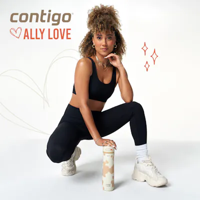Contigo&reg; x Ally Love Ashland Chill 2.0 Stainless Steel Water Bottle with AUTOSPOUT&reg; Lid, 24oz