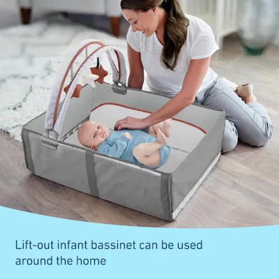 lift out infant bassinet can be used around the home
