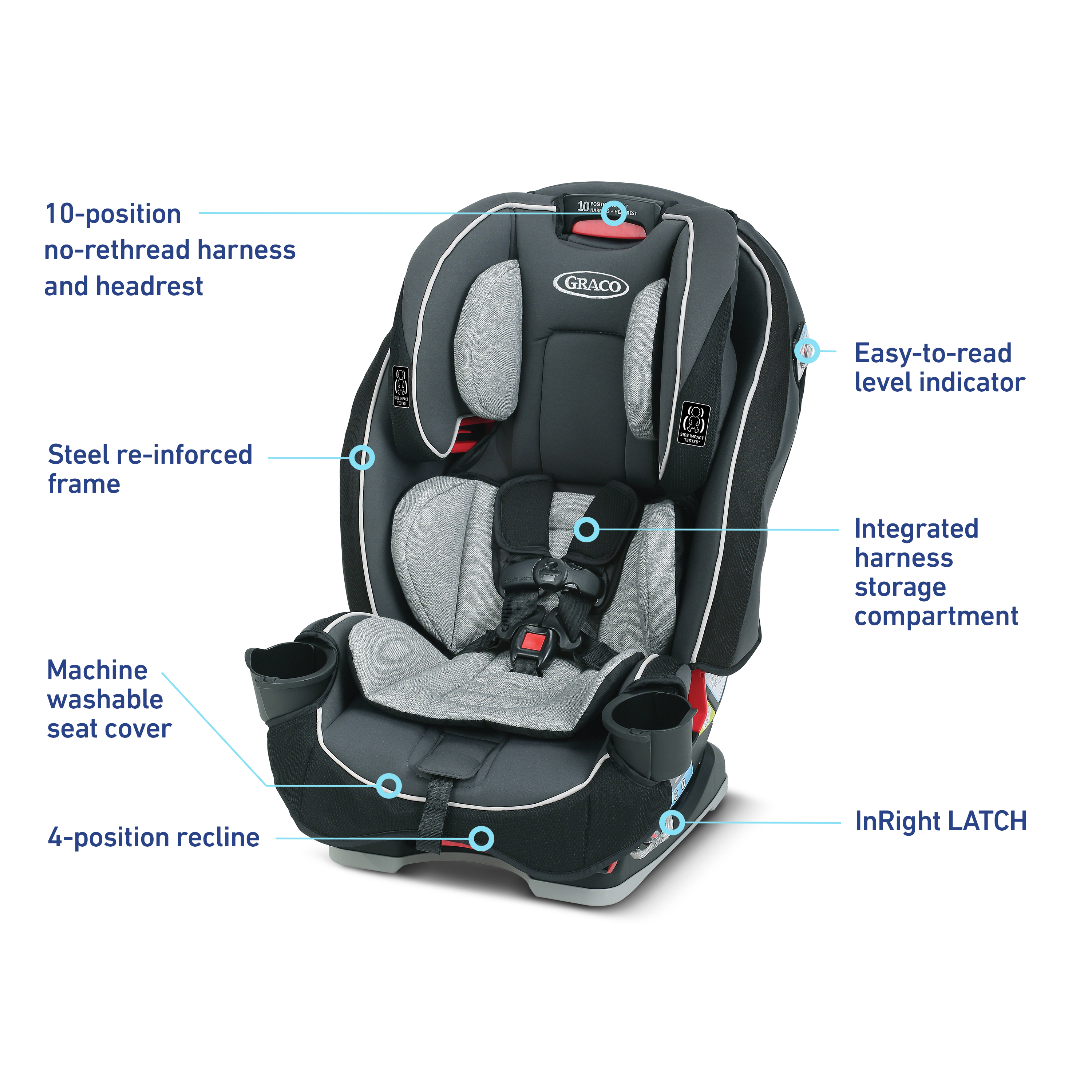 Graco convertible car seat slim fit best sale