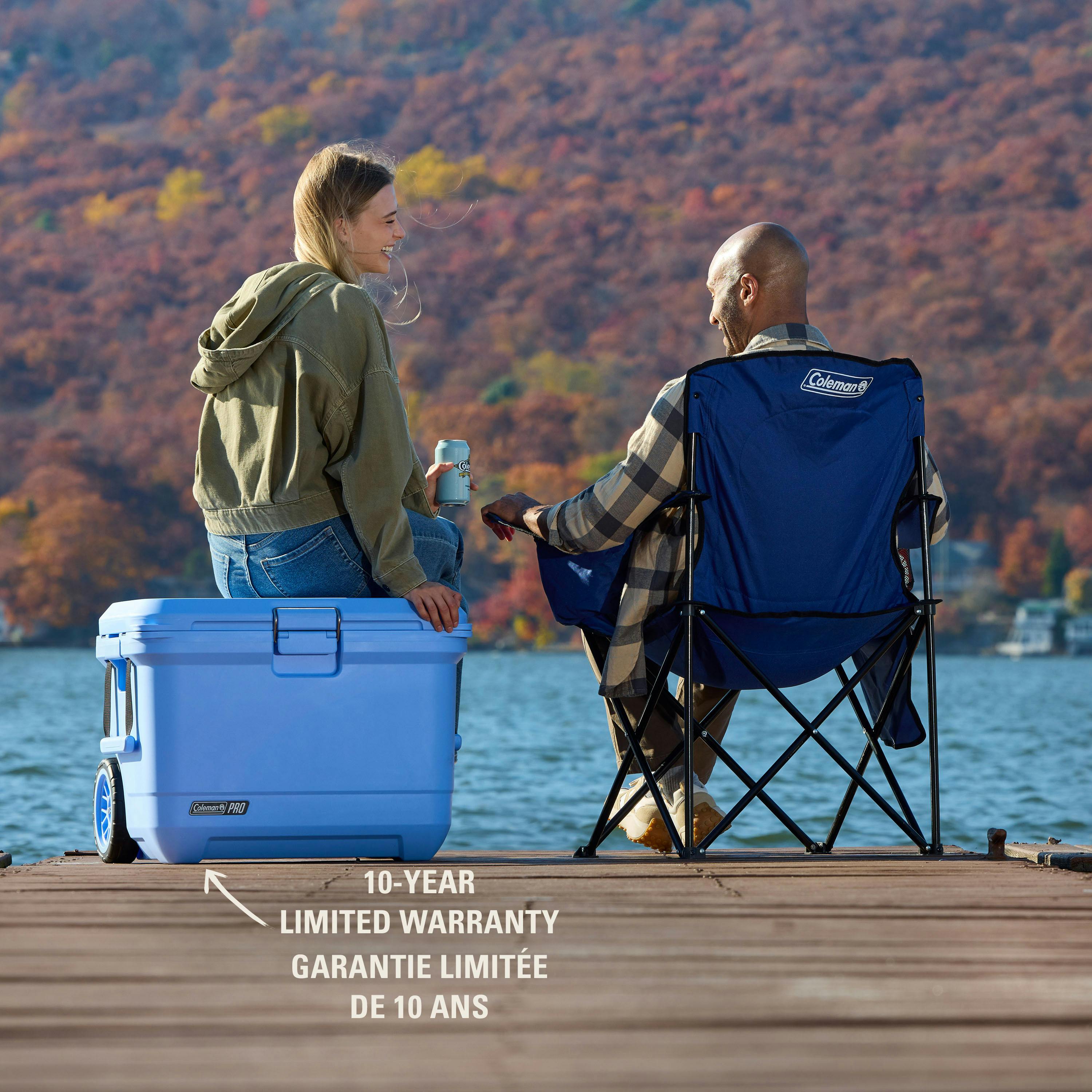 Coleman Pro 55-Quart Hard Cooler, Blue Sky | Coleman CA