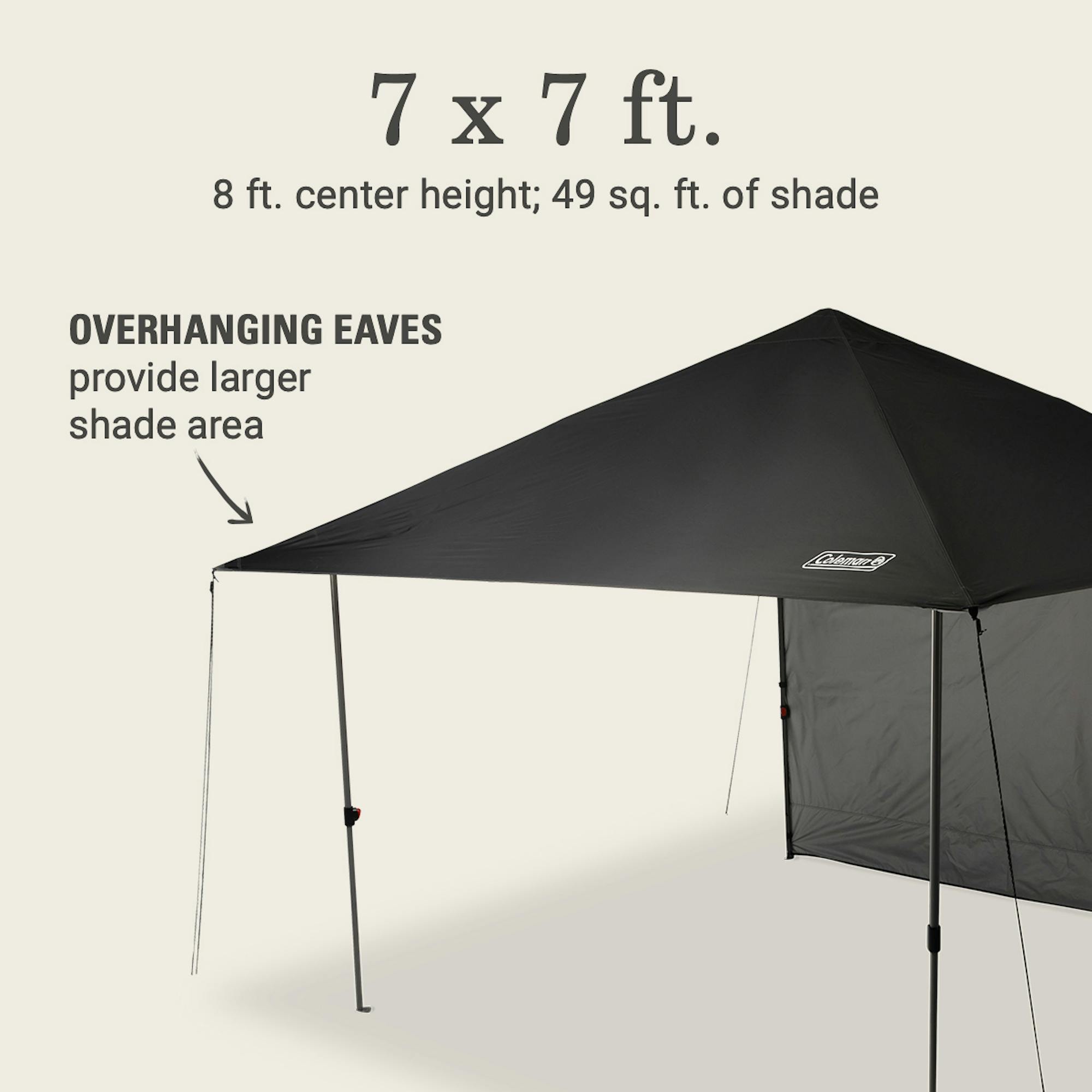 OASIS™ Lite 7 x 7 Canopy with Sun Wall | Coleman