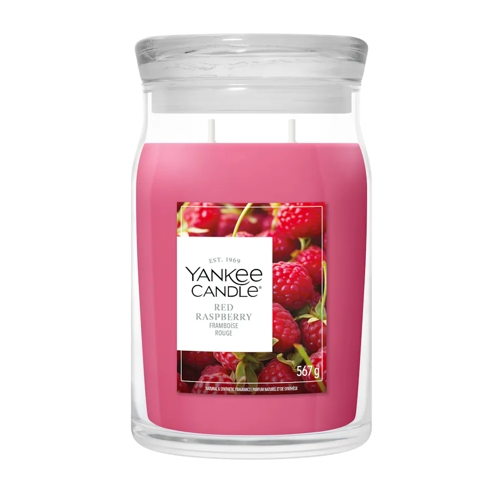 Red Raspberry Signature Large Jar Candle | Yankee Candle