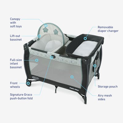 Diaper Changer Graco Playpen Size Parc Pour Bébé Deluxe Playard
