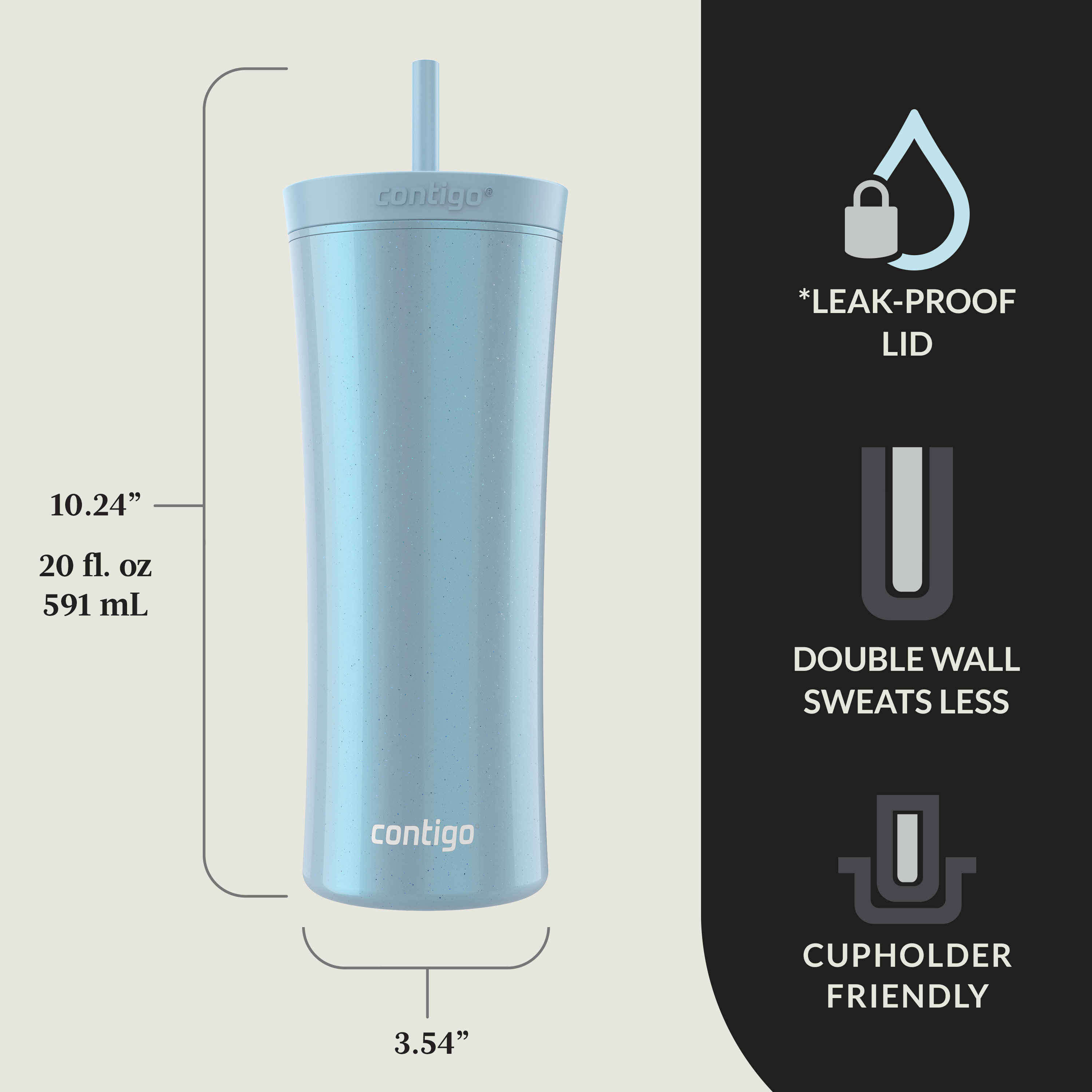 保存容器・ケース Contigo Shake & Go Plastic Tumblers Amazon.com: Contigo Shake & Go Plastic Tumblers - Set of 3