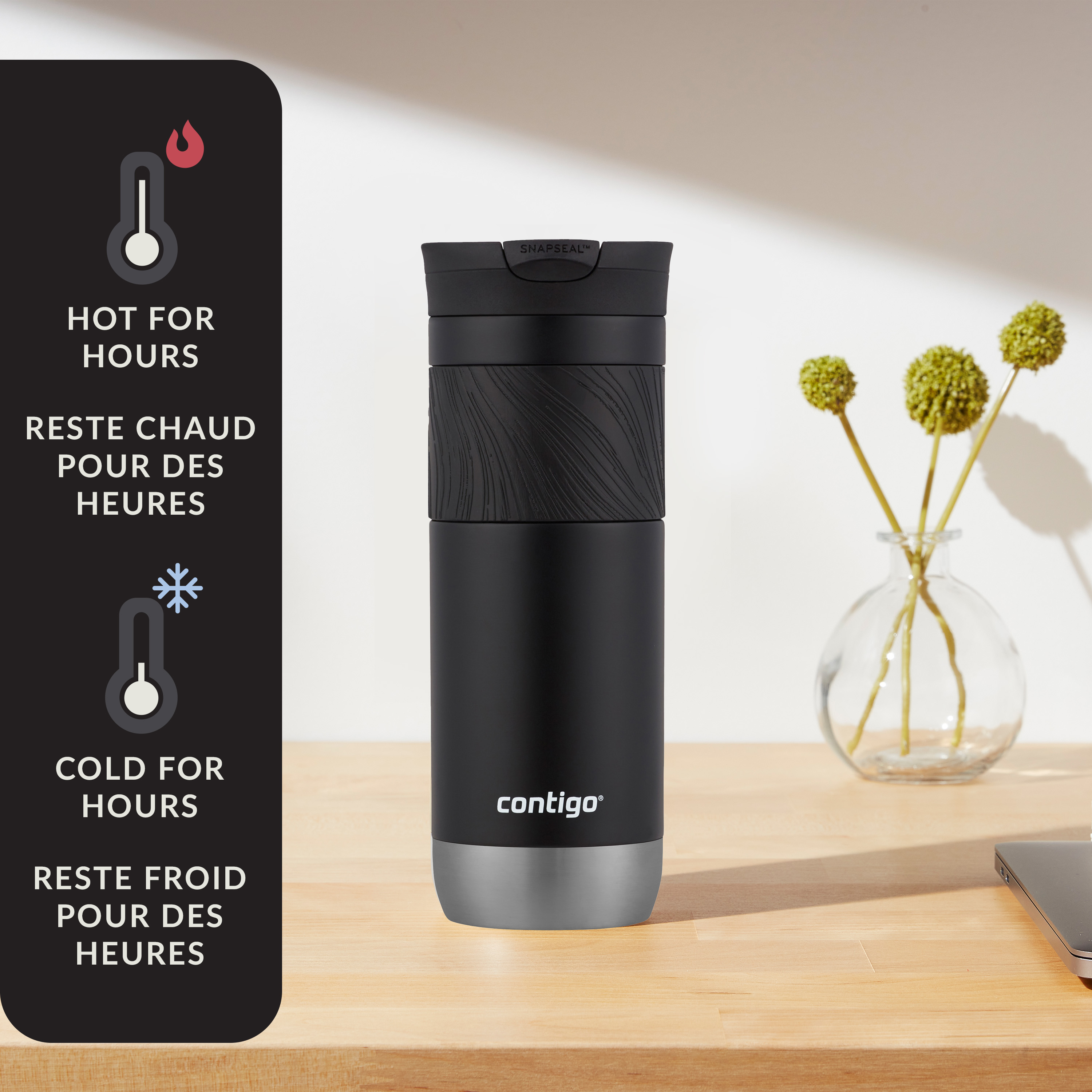 Contigo Byron 2.0 Stainless Steel Travel Mug with SNAPSEAL Lid and