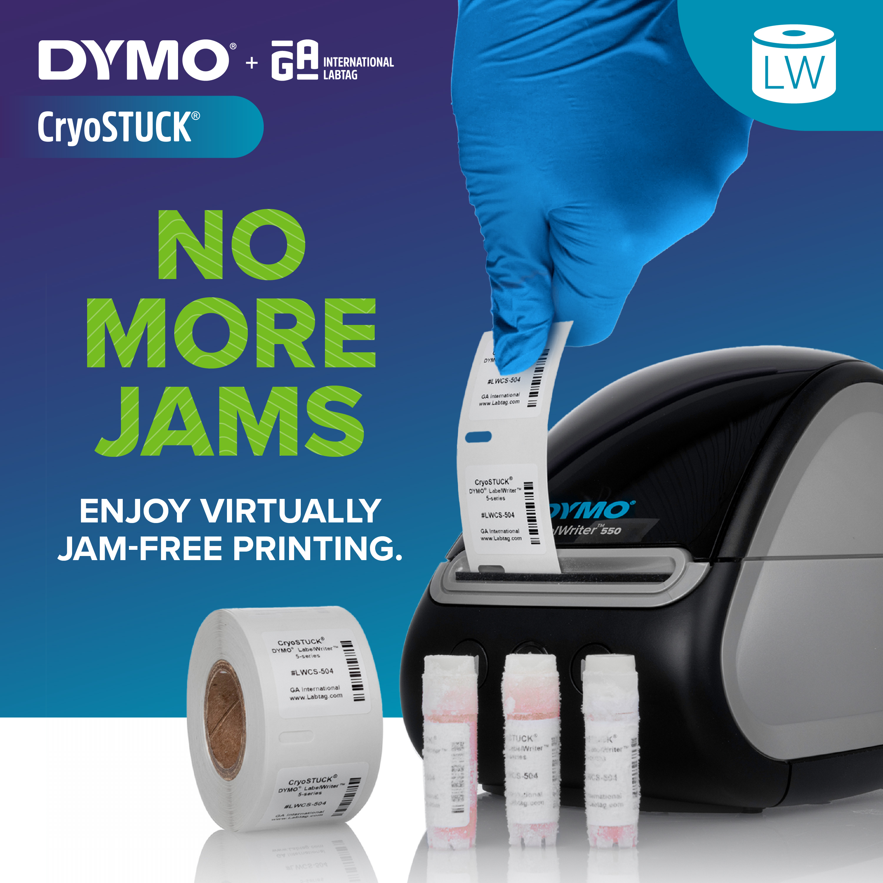 DYMO + GA CRYOGENIC LABELS | Dymo