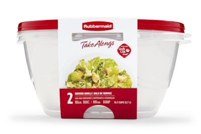 Récipients d'entreposage pour les aliments TakeAlongs® en forme de bol, 3,7 l (15,7 tasses), lot de 2