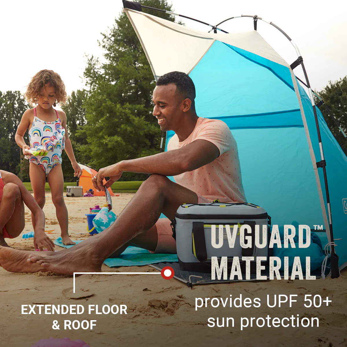Skyshade™ Small Compact Beach Shade, Caribbean Sea | Coleman