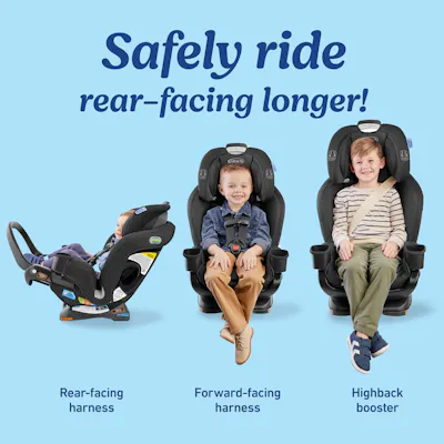 Extend2Fit&reg; 3-in-1 Car Seat featuring Anti-Rebound Bar