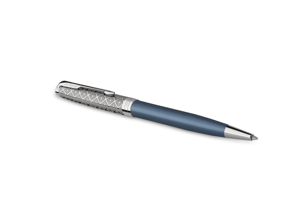 PARKER SONNET PREMIUM SILVER&BLACK ボールペン Parker-sonnet-metal-grey-