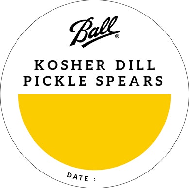 round label for fresh preserving, canning