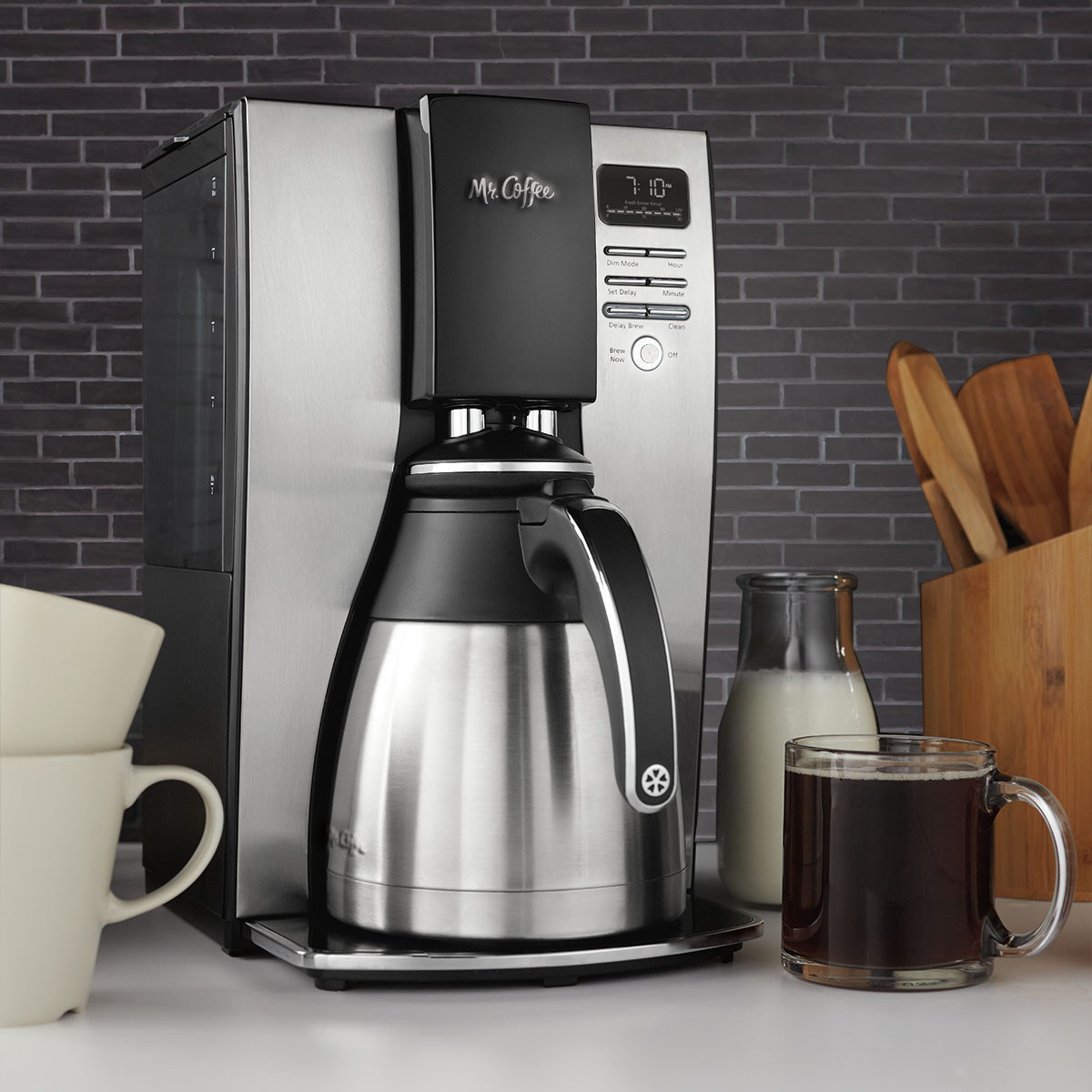 Mr. Coffee Optimal Brew 10 Cup Programmable Coffee Maker with Thermal Carafe Mr. Coffee