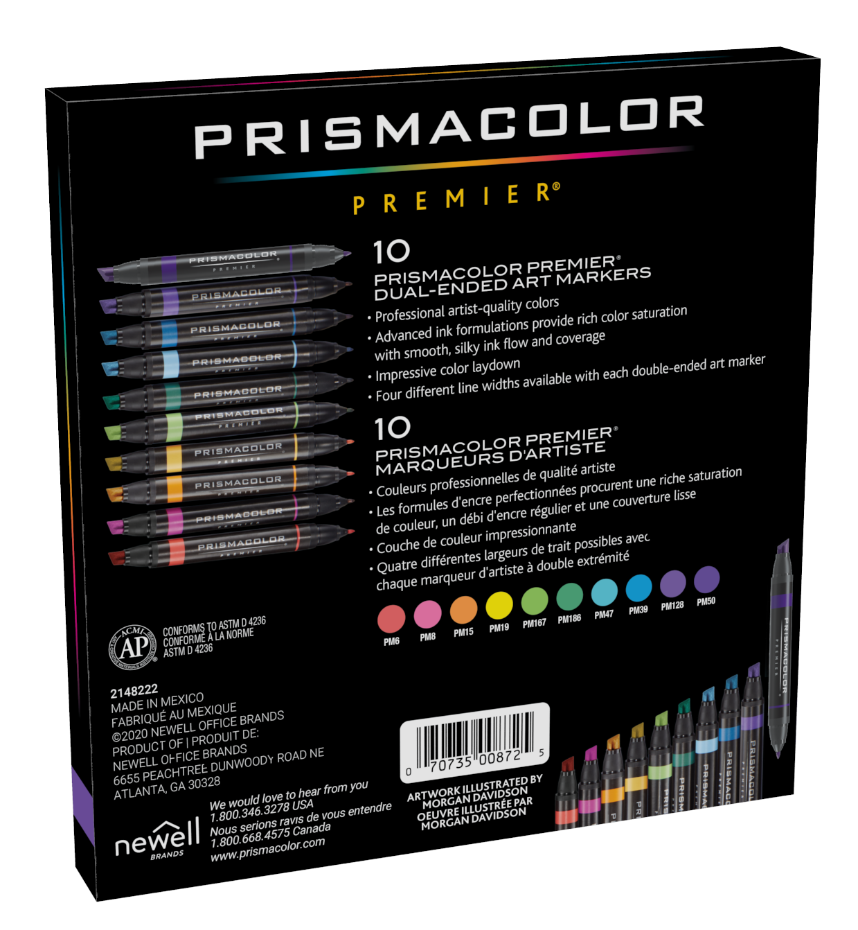 Premier® Dual-Ended Art Marker Sets, Fine and Chisel Tip | Prismacolor