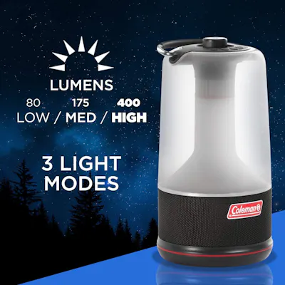 360 Light and Sound Rechargeable LED Lantern 400 Lumens | Coleman AU