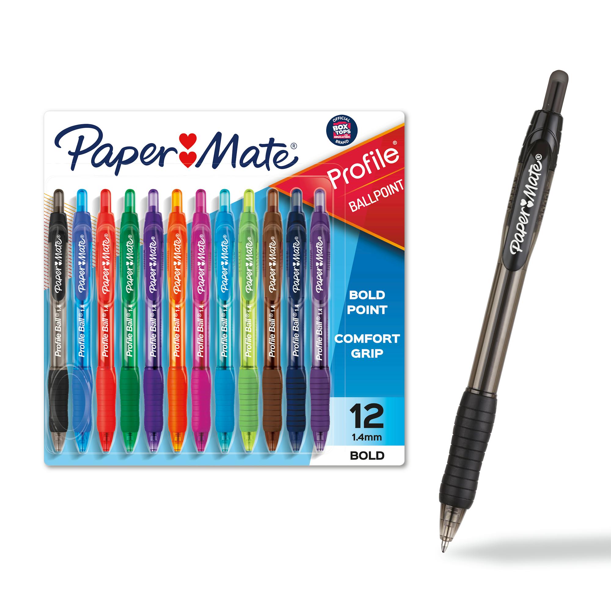 Paper Mate Profile Retractable Ballpoint Pens, Bold Point Paper Mate Profile Retractable Ballpoint Pens, Bold Point