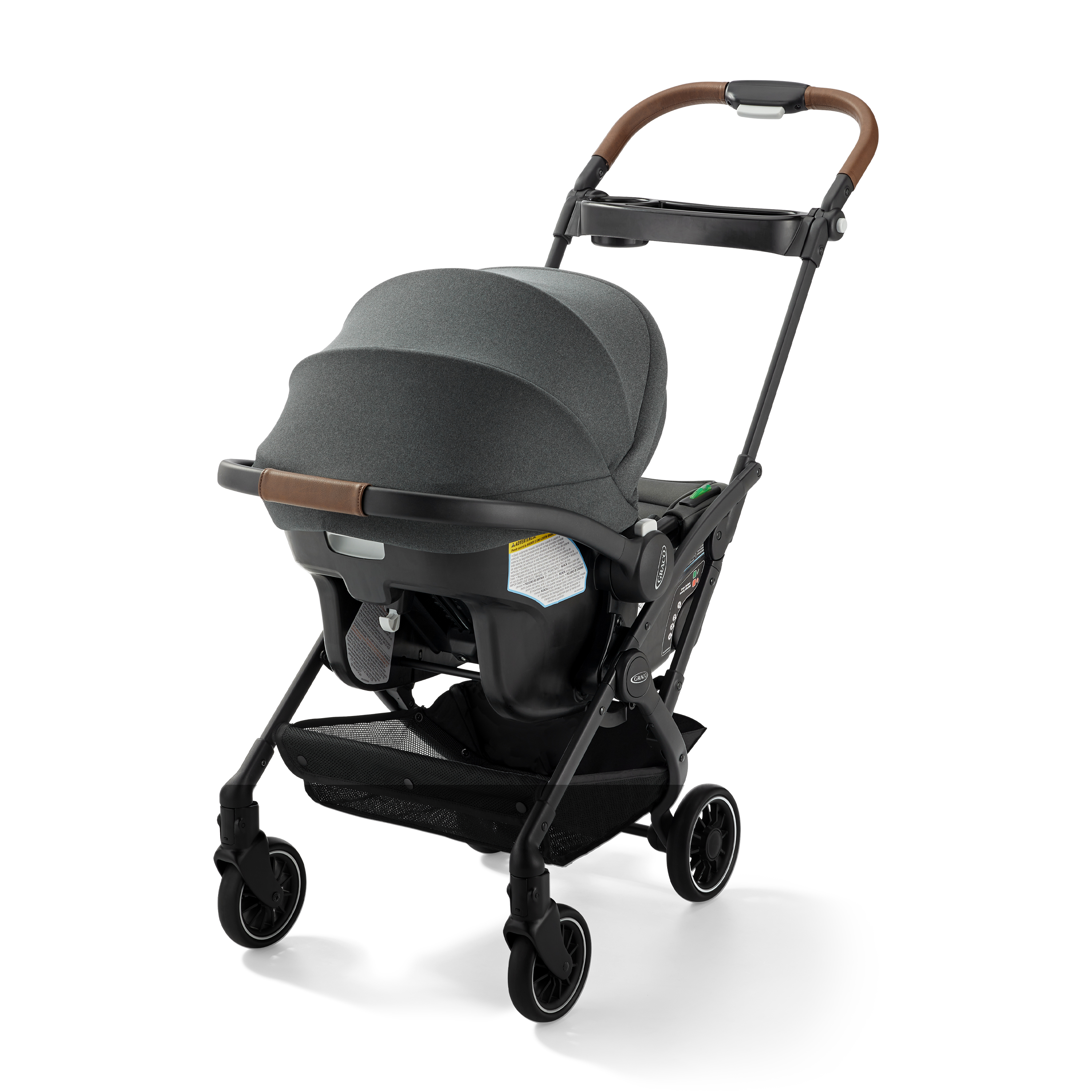 car seat with wheels and handle