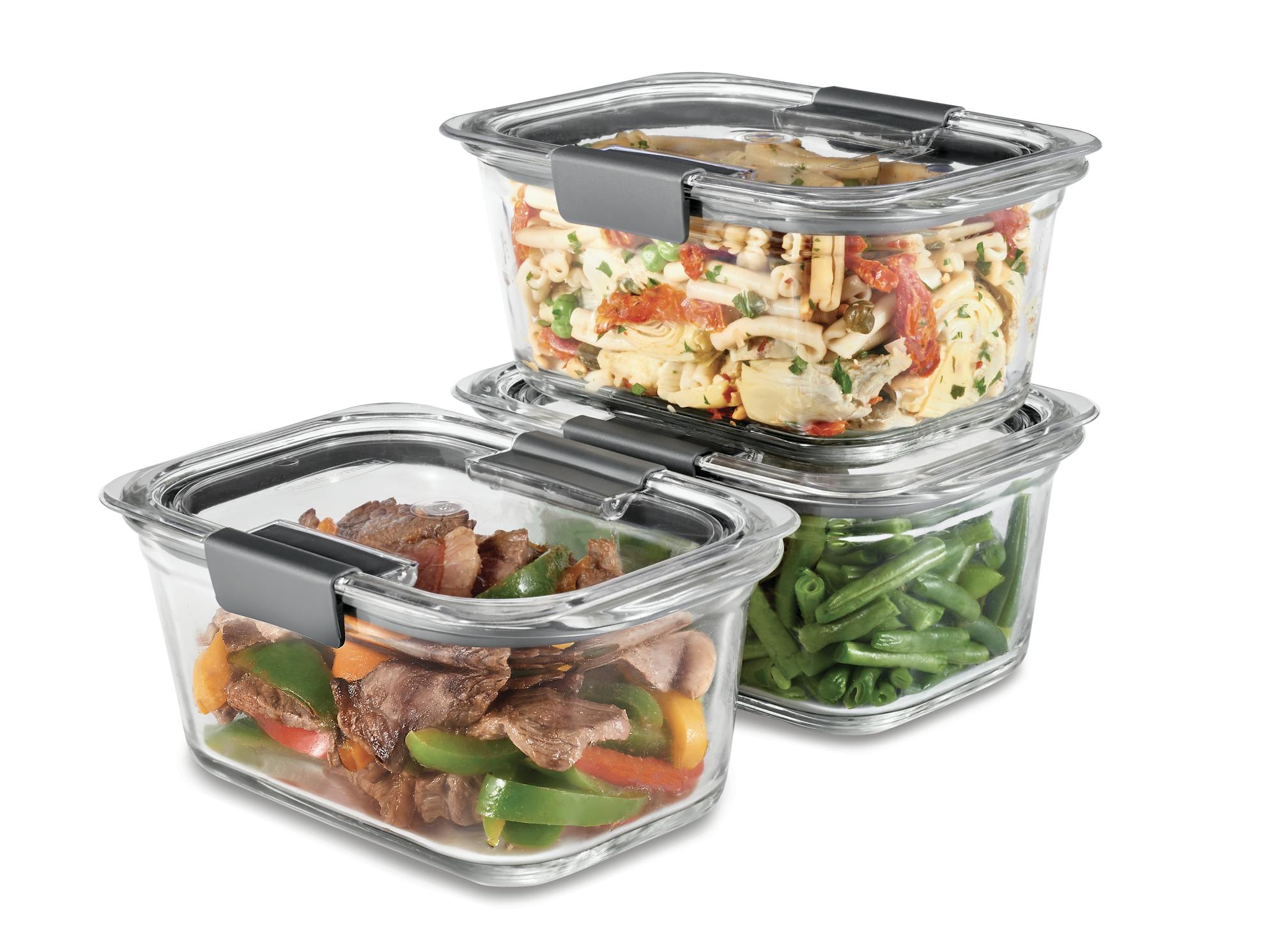 Rubbermaid glass containers discount