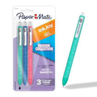 Paper Mate InkJoy Gel Pens, Fashion Barrels, Retractable, Medium Point (0.7mm)
