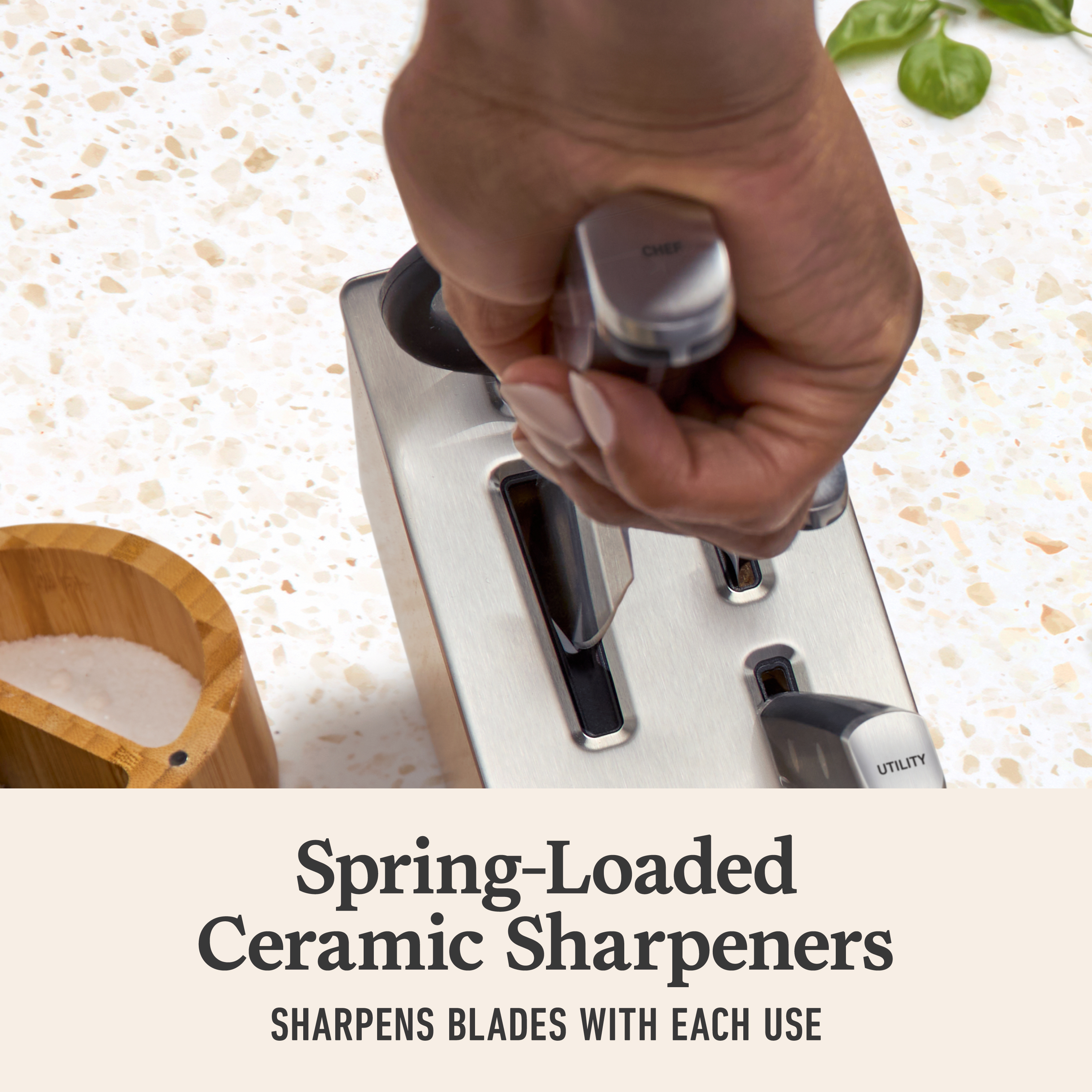 Premier by Calphalon 7-Piece Knife Set with SharpIN Edgetech - Thumbnail 3