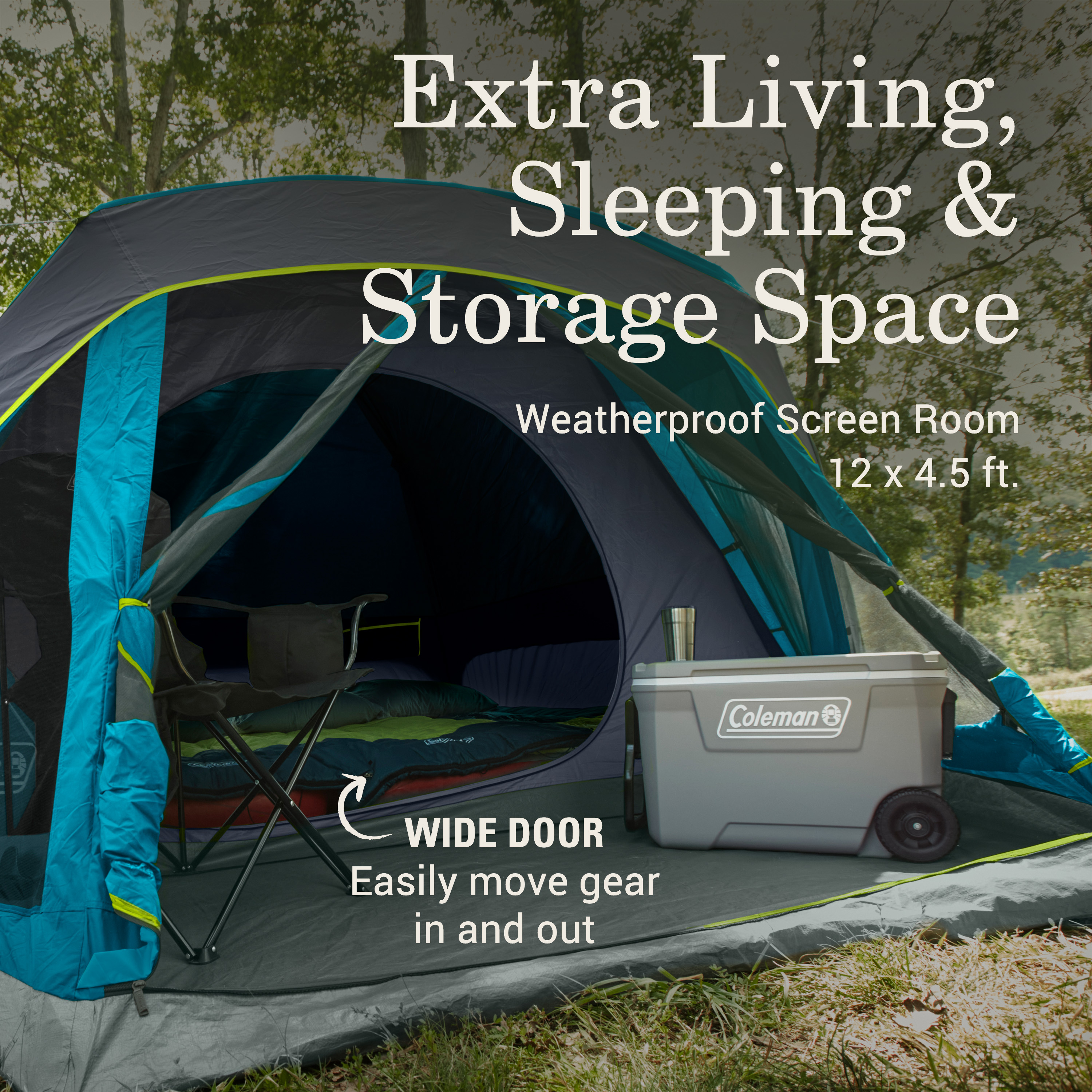 Skydome™ 8-Person Screen Room Camping Tent with Dark Room