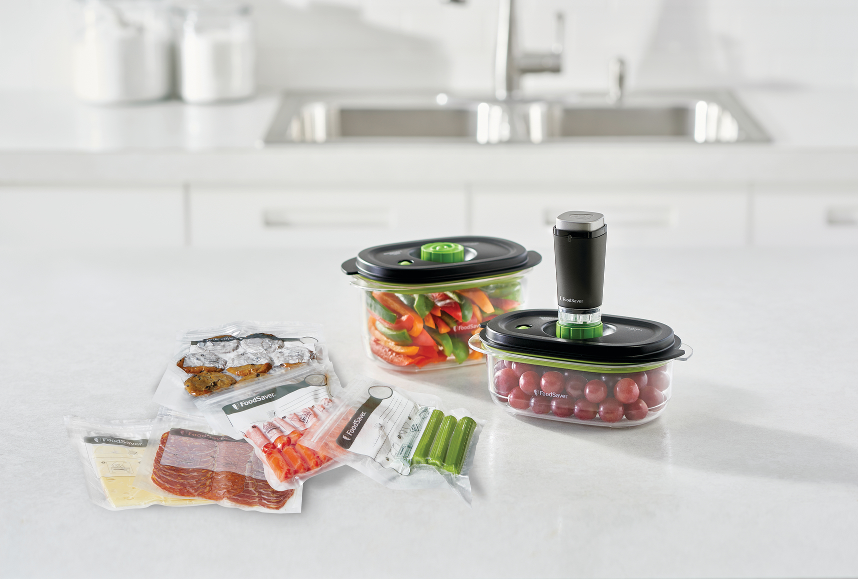 FoodSaver Vakuumbehälter & Wiederverwendbare Beutel – Zum Frischhalten & Marinieren, Kompatibel Mit Vakuumiergeräten