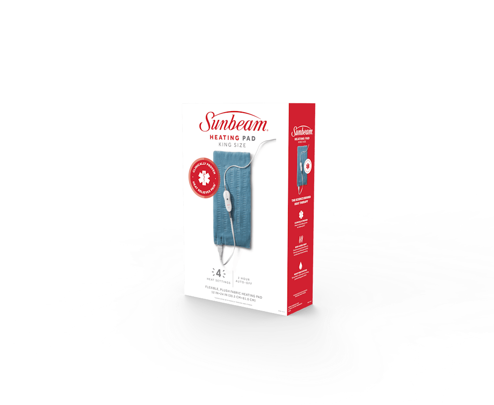 Premium King-Sized Heating Pad Sunbeam