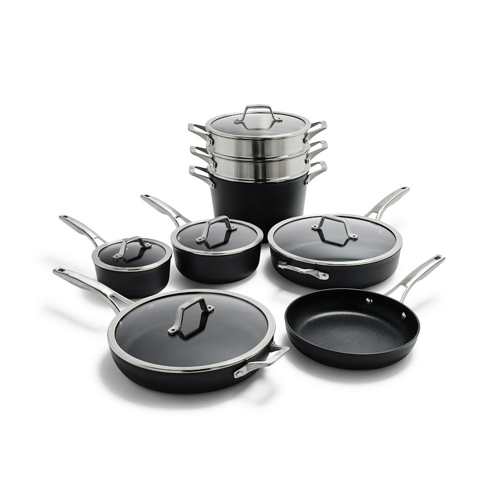 Premier™ Hard-Anodized Nonstick Cookware, 13-Piece Pots and Pans Set ...