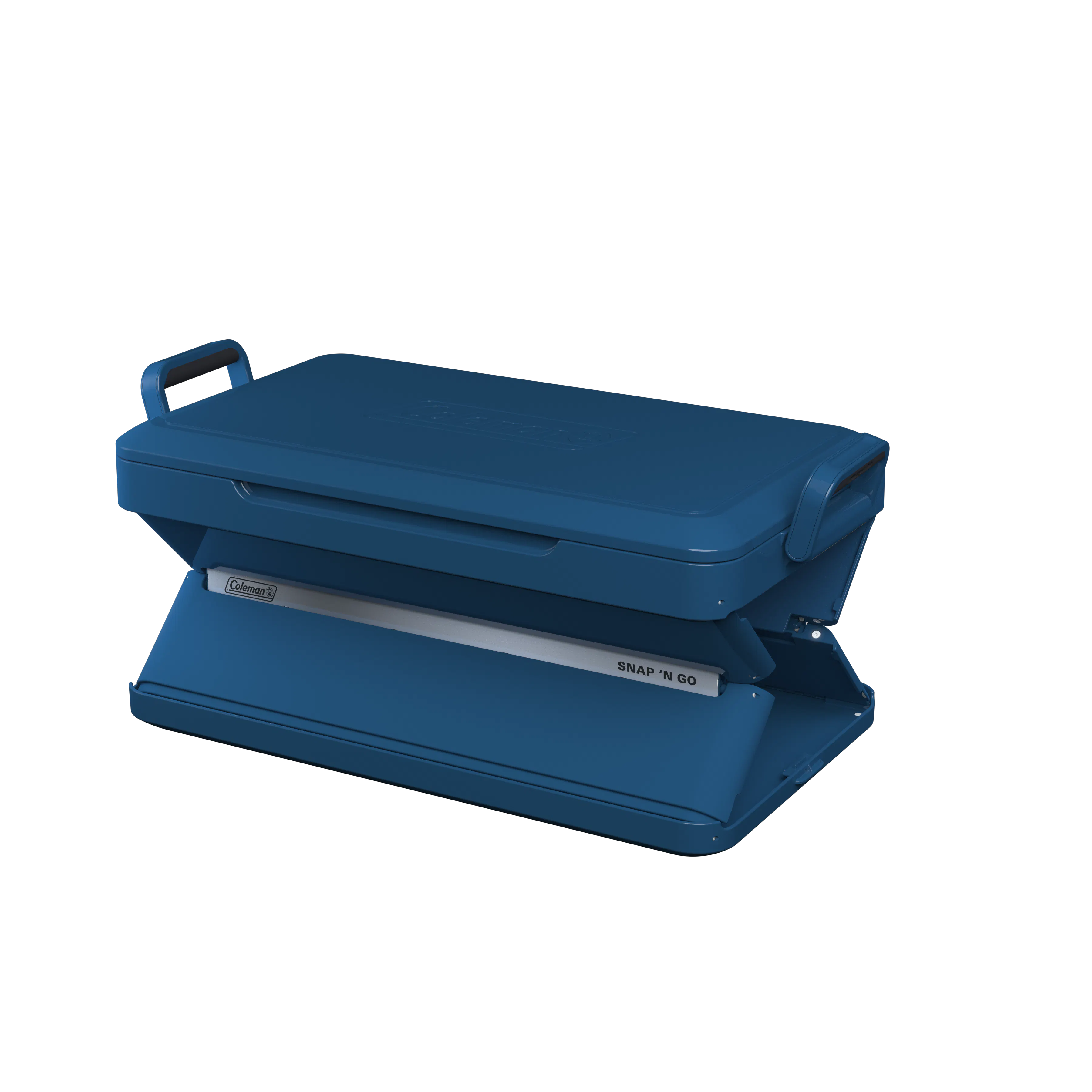 Snap 'N Go 55QT Collapsible Cooler Box, Blue Sapphire 52 L