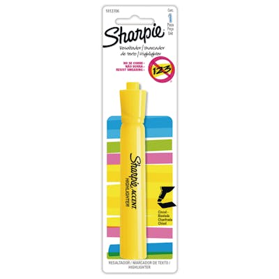 Sharpie Tank Resaltador/Marcador de Texto, Punta Cincel/Biselada