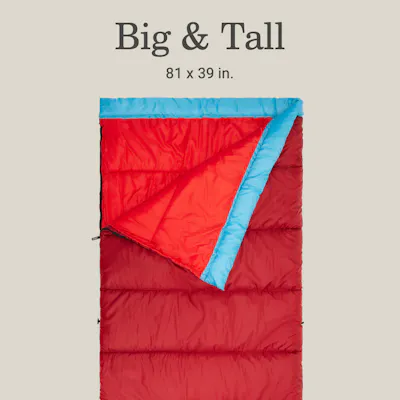 Flatlands&trade; 45&deg;F Big & Tall Sleeping Bag