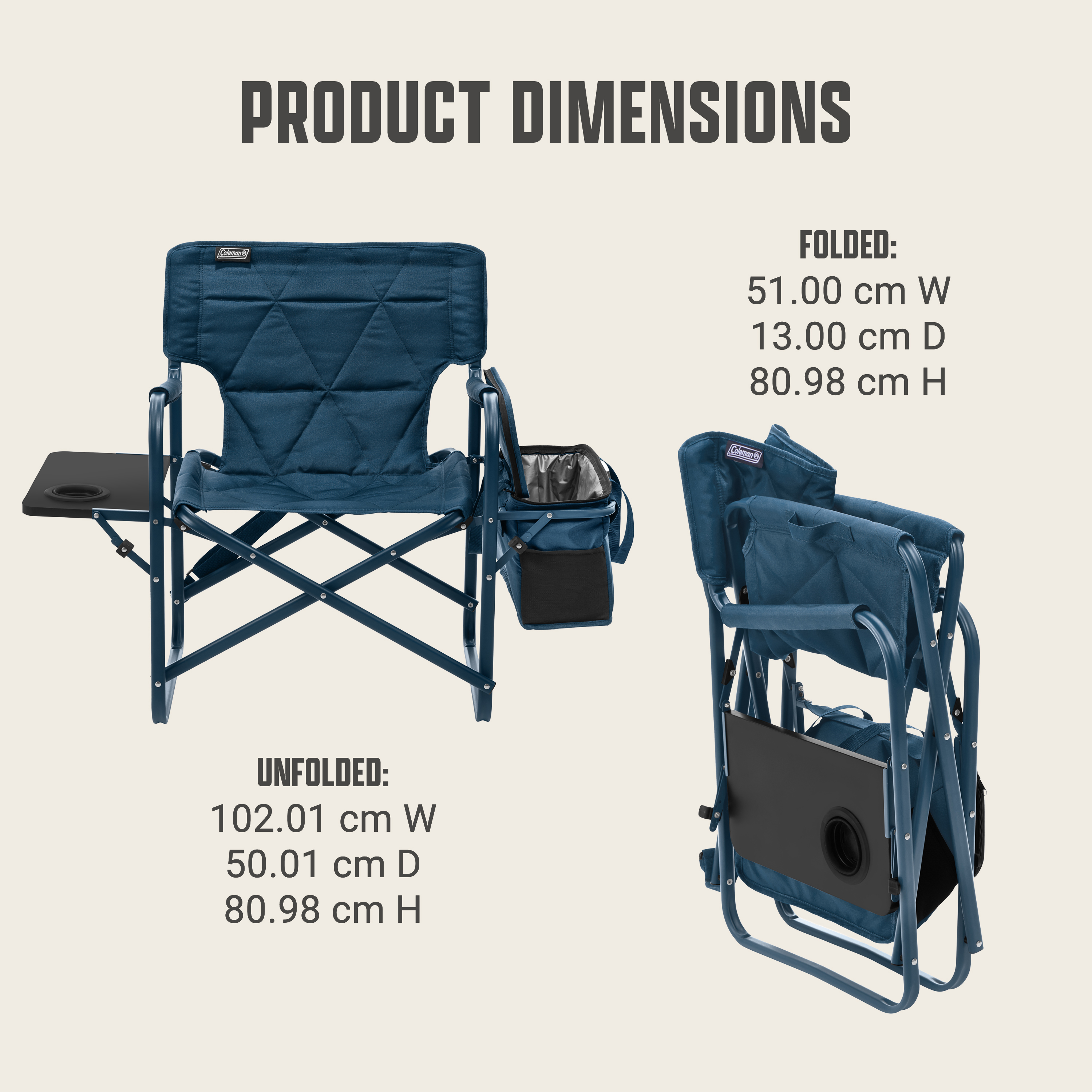 Flex 'N Go™ Chair Table + Cooler Sapphire | Coleman