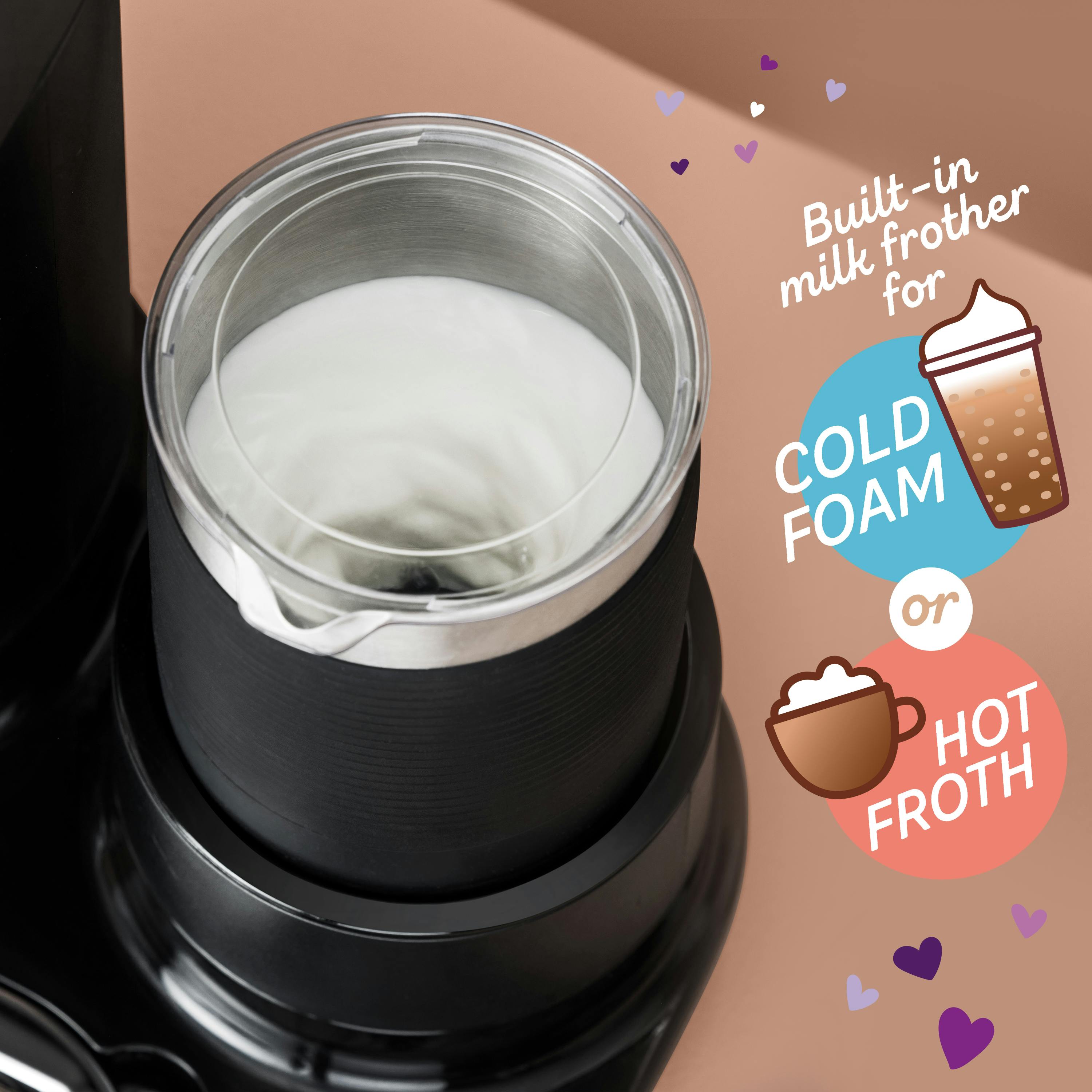 Mr. Coffee® 4-in-1 Single-Serve Latte™, Iced, and Hot Coffee Maker 