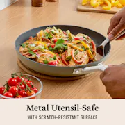 Calphalon® Ceramic Nonstick 12-Piece Cookware Set, Silver Ash