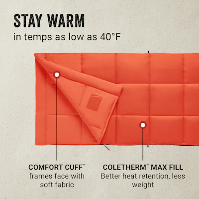 Kompact&trade; 40&deg;F Rectangle Sleeping Bag