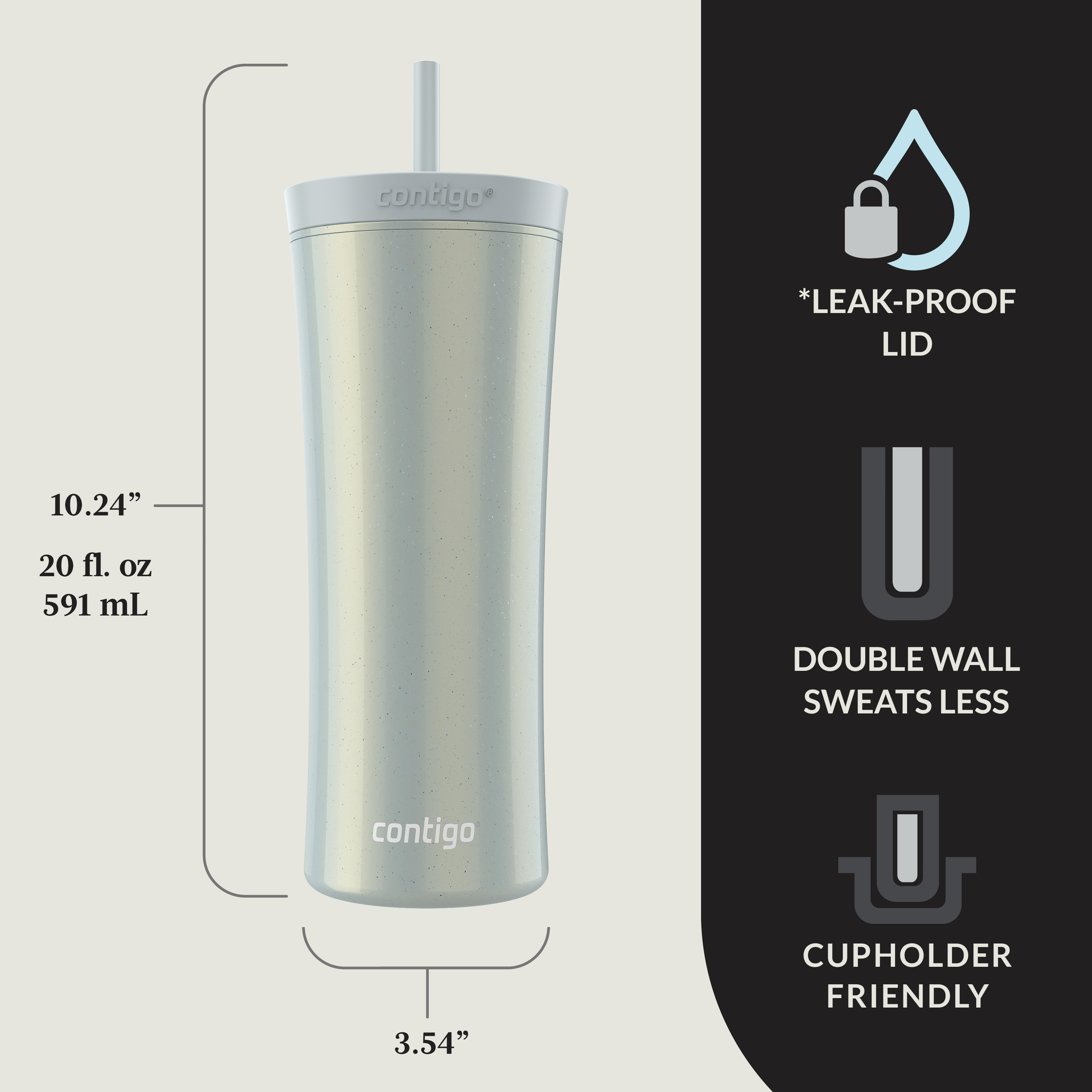 Contigo AUTOCLOSE Shake & Go 20oz, Tumbler